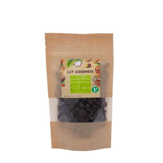 Eat Goodness Organic Turkish Sultana Raisins - 100GR