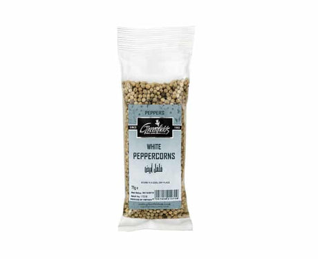 Greenfields White Peppercorns 75G