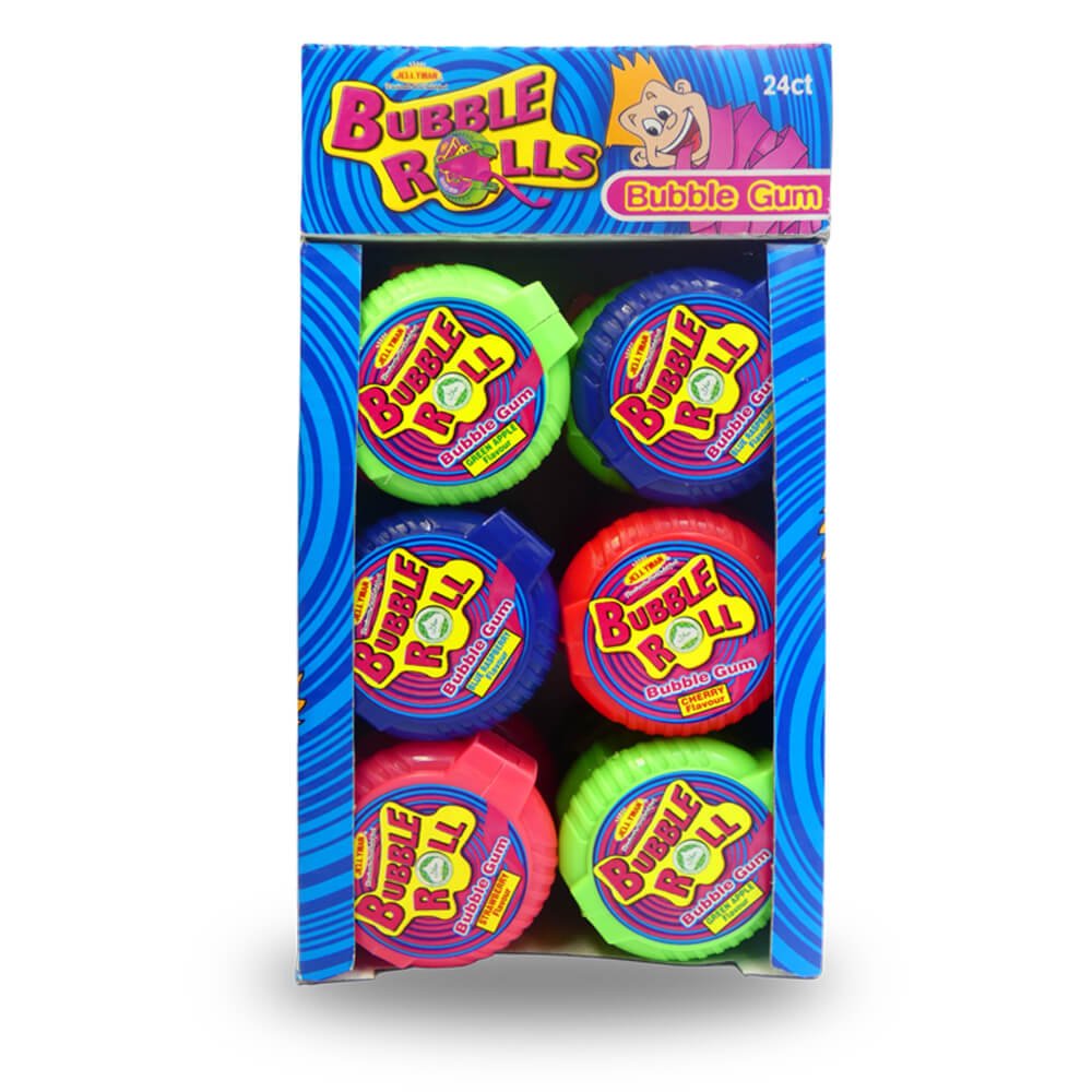 Jm Bubble Rolls Gum 160 gr X 24 pcs