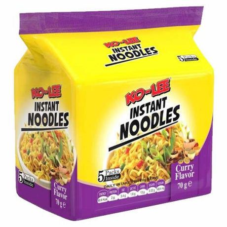 Ko-Lee Noodles 5Pk Curry Flavour 5 X 70G