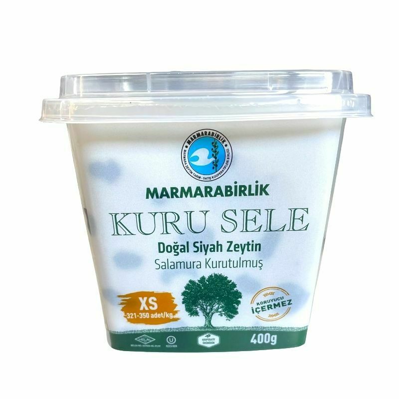 Marmara Birlik Kuru Sele Black Olives White Pvc 400G