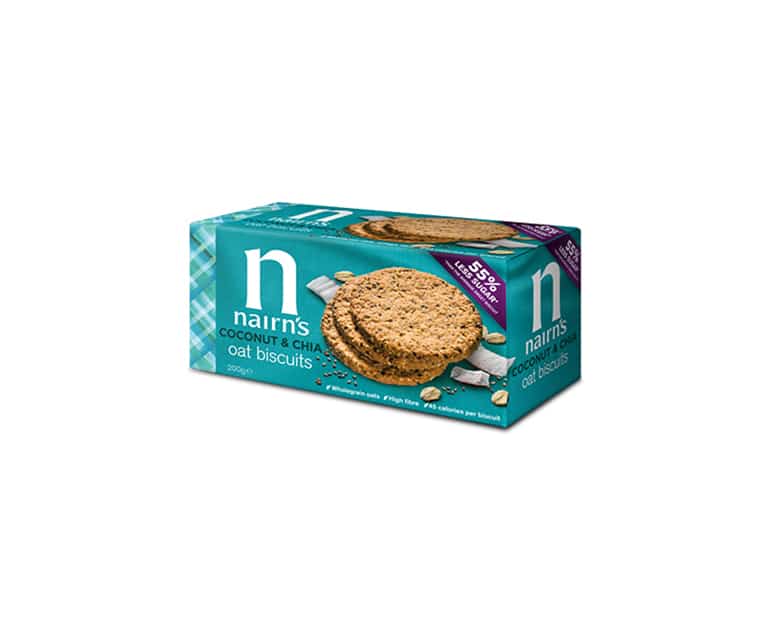 Nairn's Coconut & Chia Oat Biscuit 200G