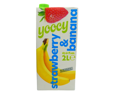 Yoocy Strawberry &amp; Banana Fruit Drink 2 lt